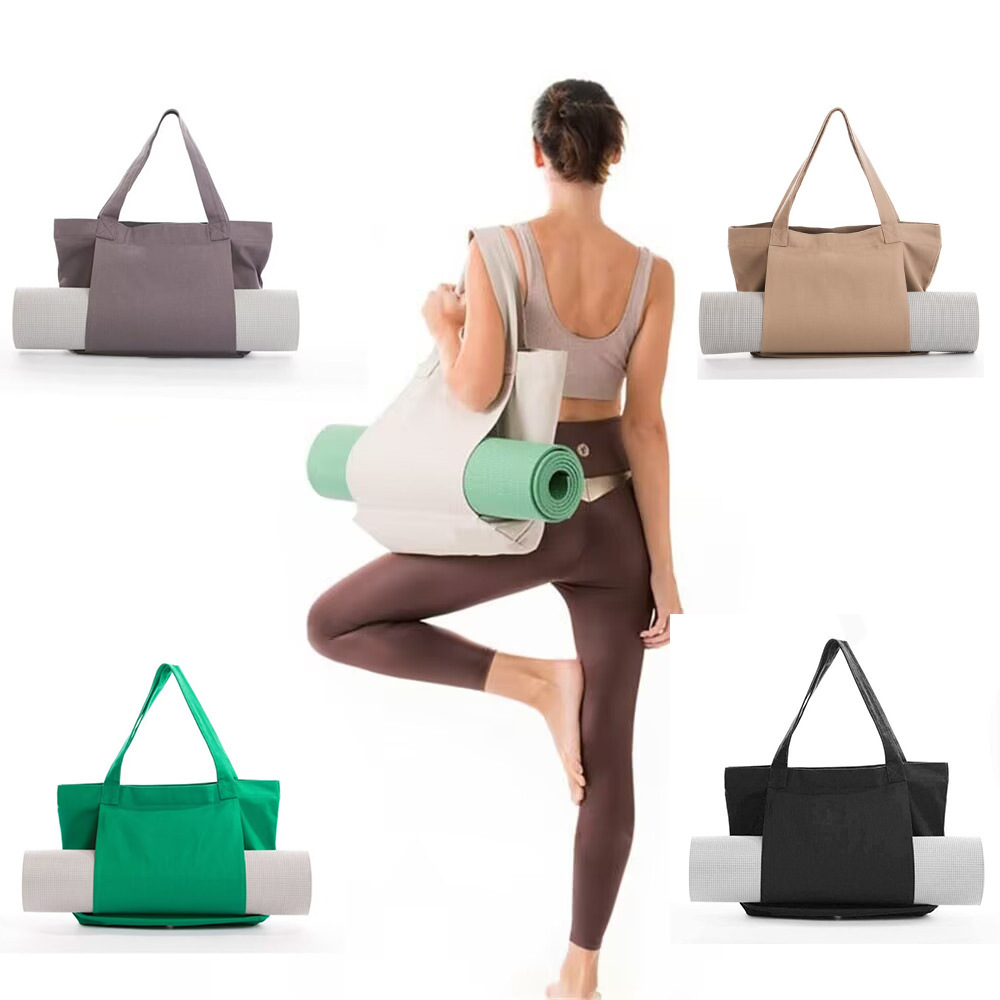 Yoga Mat - Yoga-Matte-Tragetasche aus Canvas, große Schulter-Handtasche, tragbare