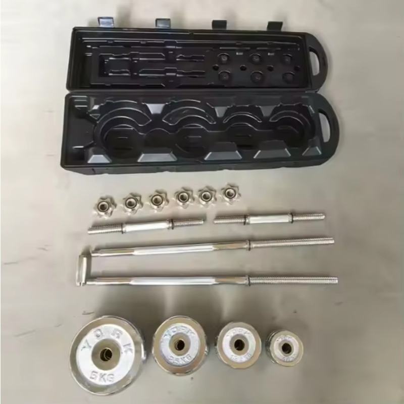 Dumbbell Set - Hochwertiges 50kg Verstellbares Stahl-Kurzhantel-Set Tragbare Langhantel