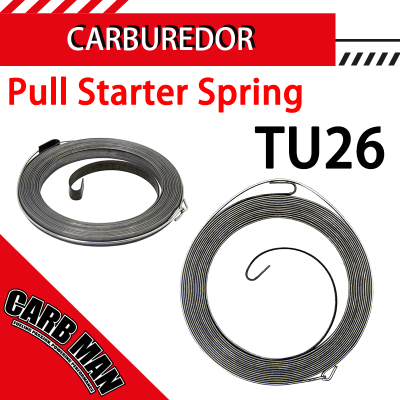 Jump Rope - Rasenmäher-Kettensägen-Rücklaufstarter-Federersatz, Rücklaufseil für TL23 TL26 TU26