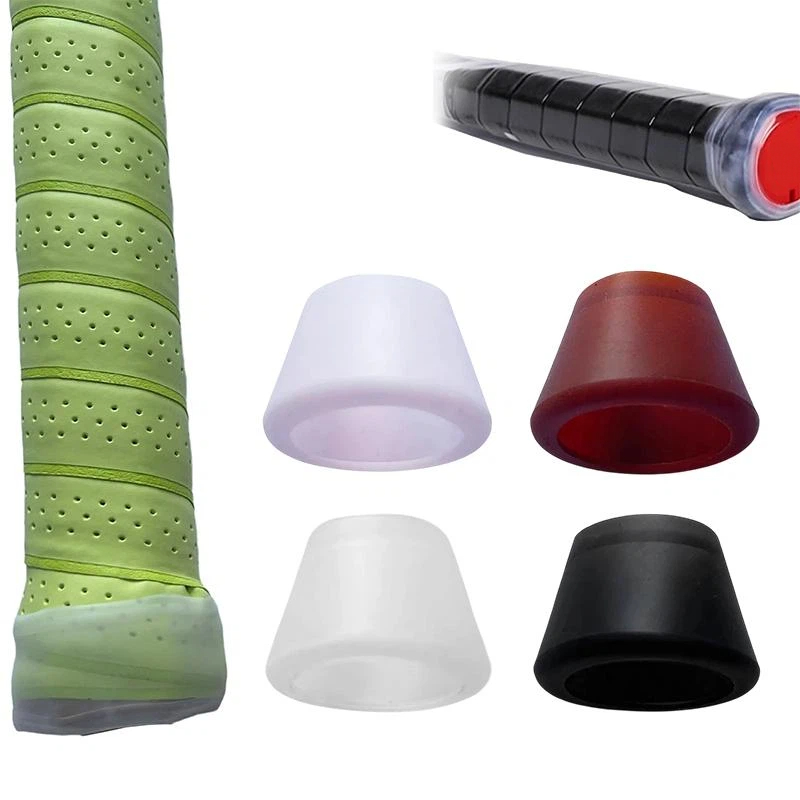 Tennis Racket - Tennisschläger-Endkappen-Schutz, Wasserdichter Silikon-Antirutsch-Griffendkappen-Schutz für Wettkampf-Zubehör