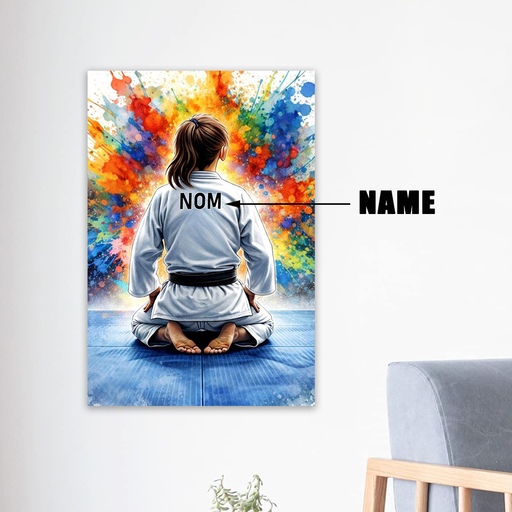 Buntes personalisiertes Judo-P – Sports Equipment Poster Bewertung und Preis