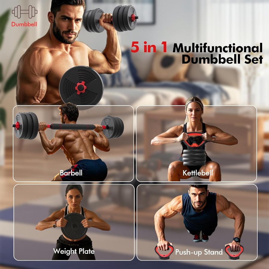 Verstellbares Hantelset, 60LB  – Dumbbell Set Bewertung und Preis