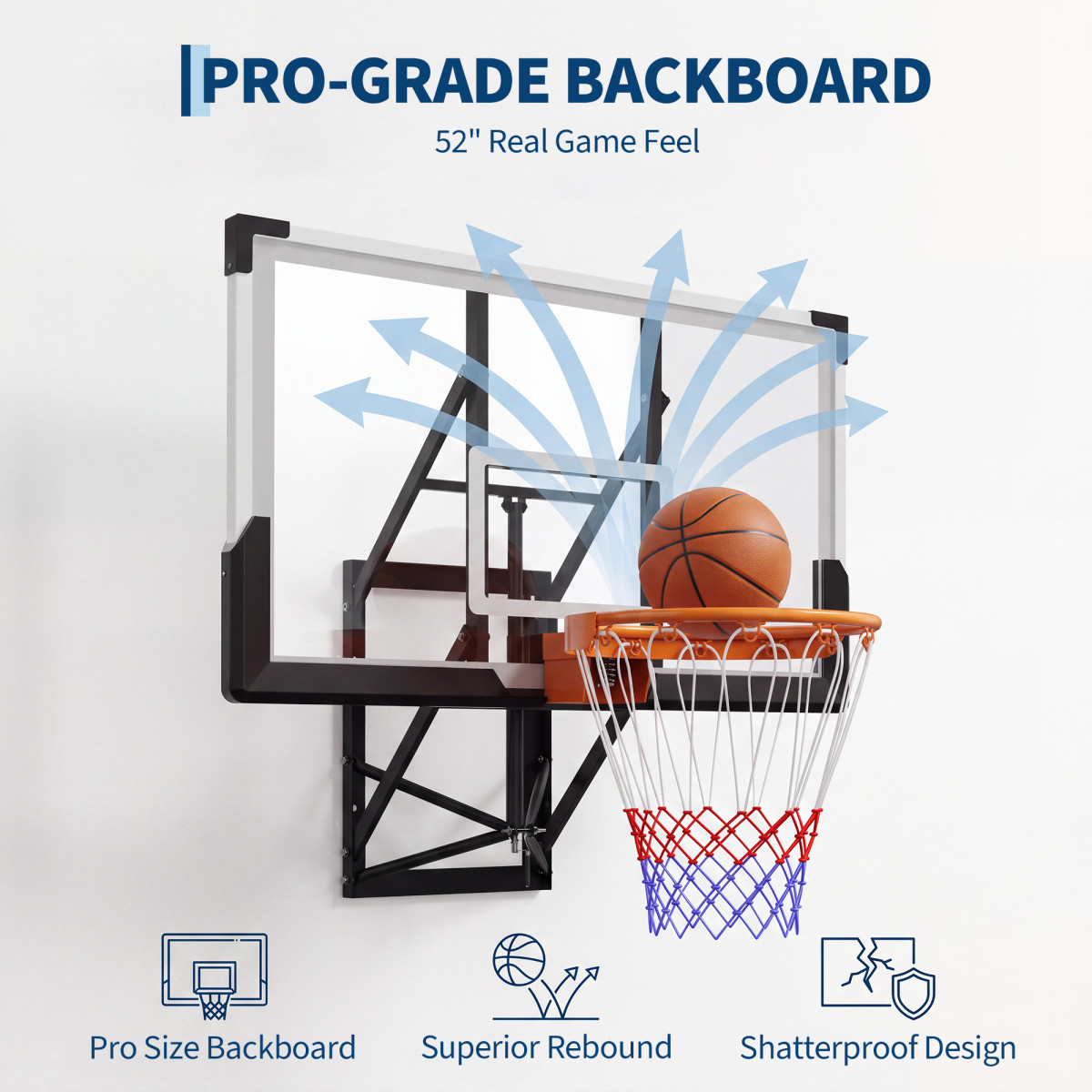 Verstellbarer, an der Wand mon – Basketball Hoop Bewertung und Preis