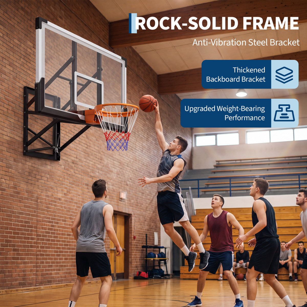 Verstellbarer, an der Wand mon – Basketball Hoop Bewertung und Preis